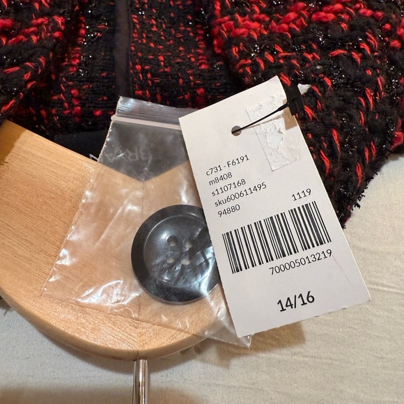 Lane Bryant Jacket Red and Black Plaid Size 14/16 NWT - Picture 8 of 10